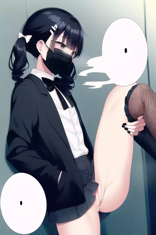 月ノ美兎 地雷系 野外小便 04