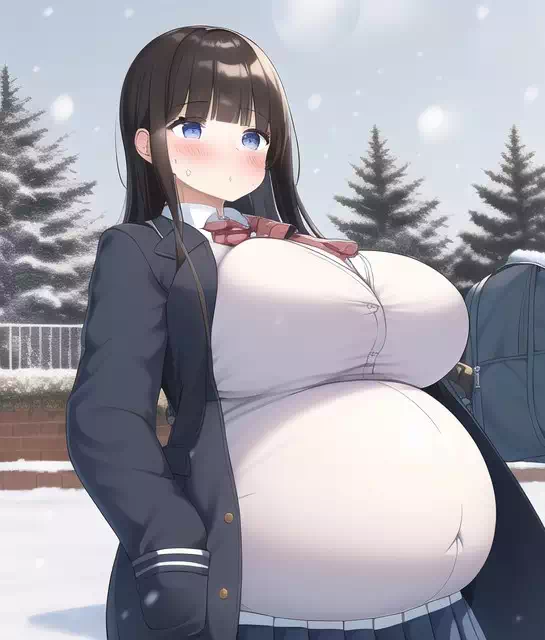 novelAI fat girl school3