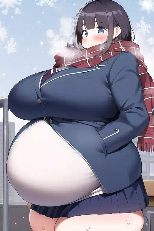 novelAI fat girl school3