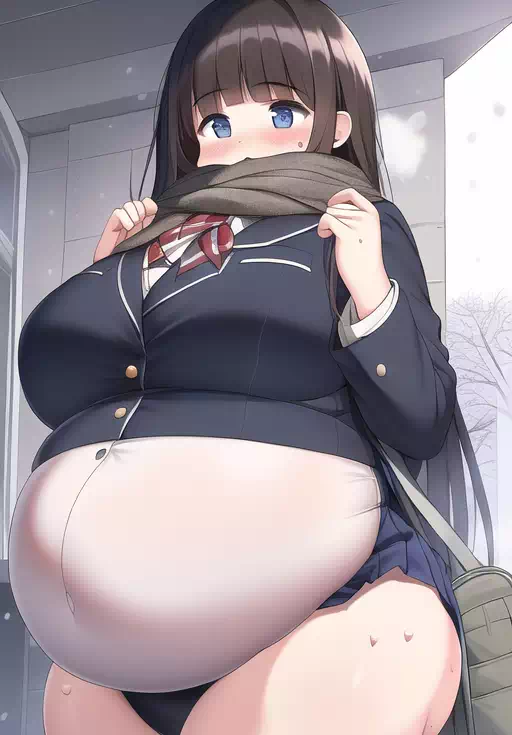 novelAI fat girl school3