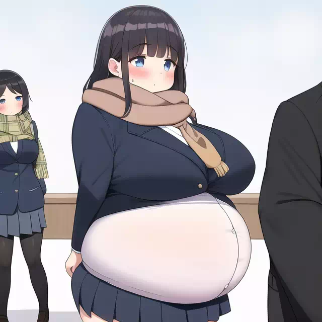 novelAI fat girl school3