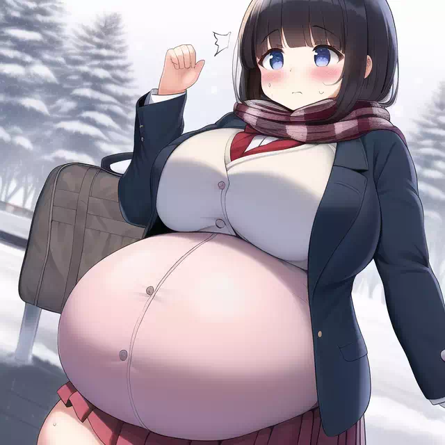 novelAI fat girl school3