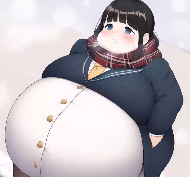 novelAI fat girl school3