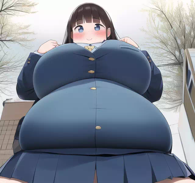 novelAI fat girl school3