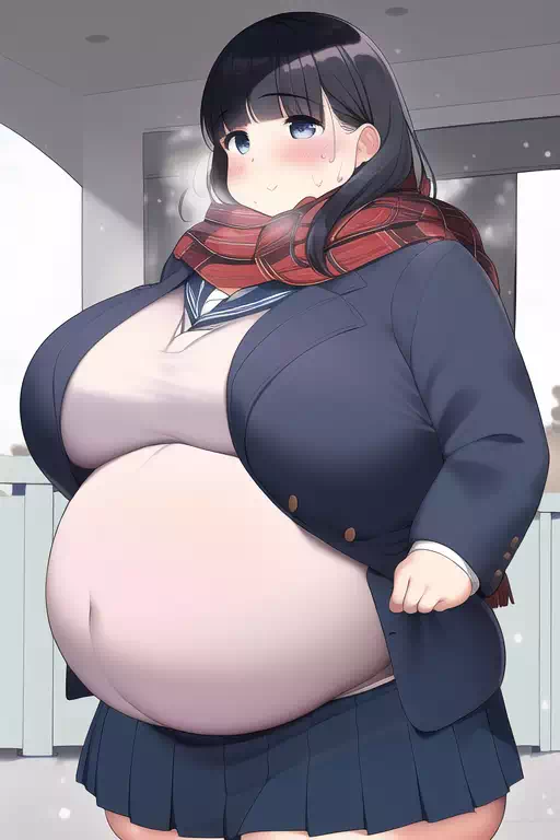 novelAI fat girl school3