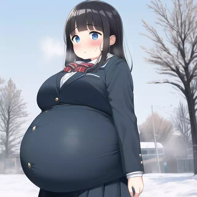 novelAI fat girl school3