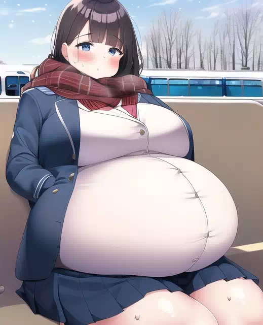 novelAI fat girl school3