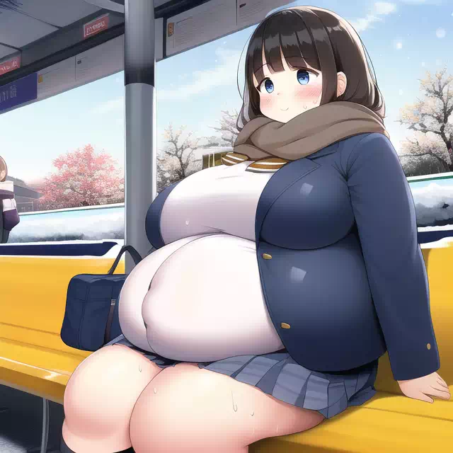 novelAI fat girl school3