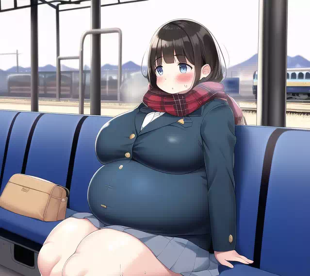 novelAI fat girl school3