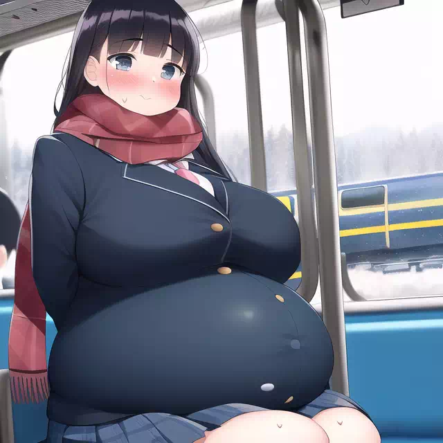 novelAI fat girl school3