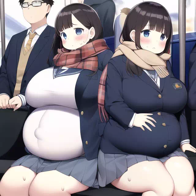 novelAI fat girl school3