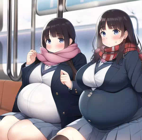 novelAI fat girl school3