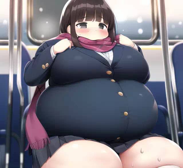 novelAI fat girl school3