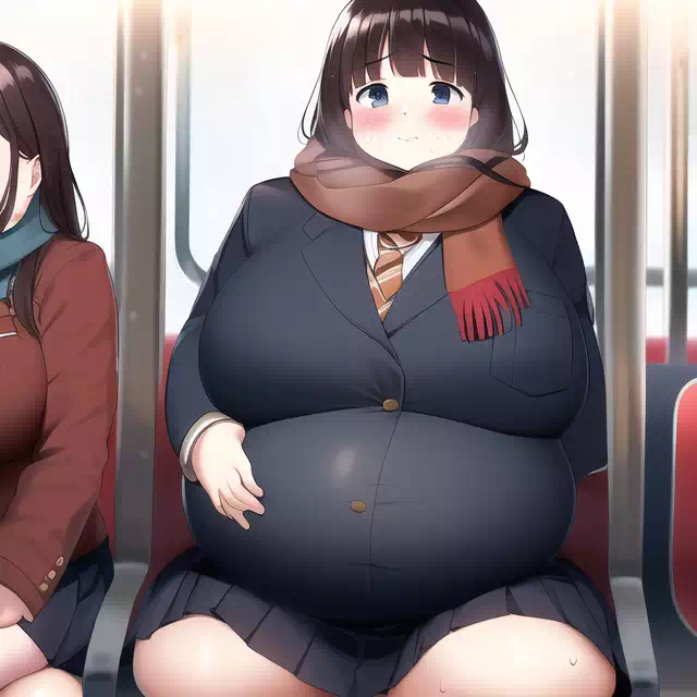 novelAI fat girl school3