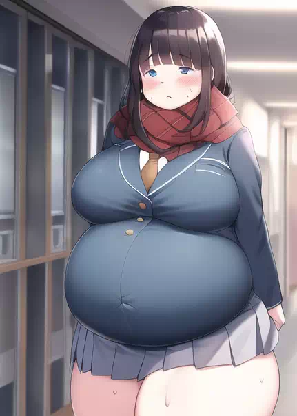 novelAI fat girl school3
