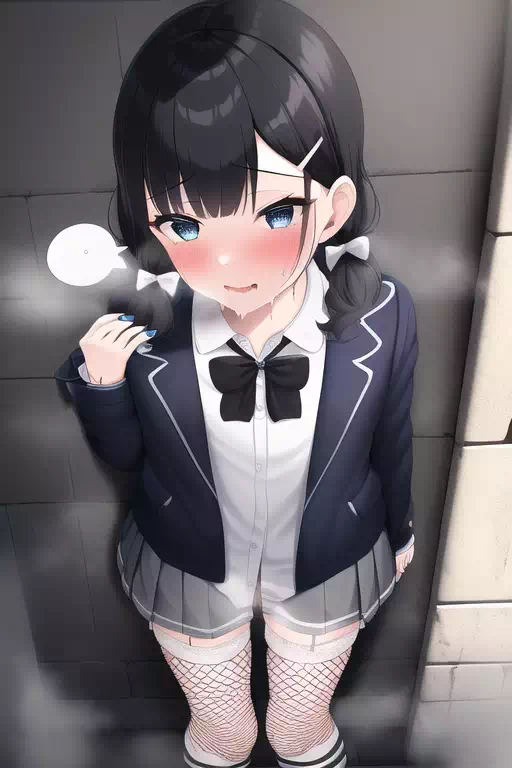 月ノ美兎 地雷系 野外小便I字バランス05