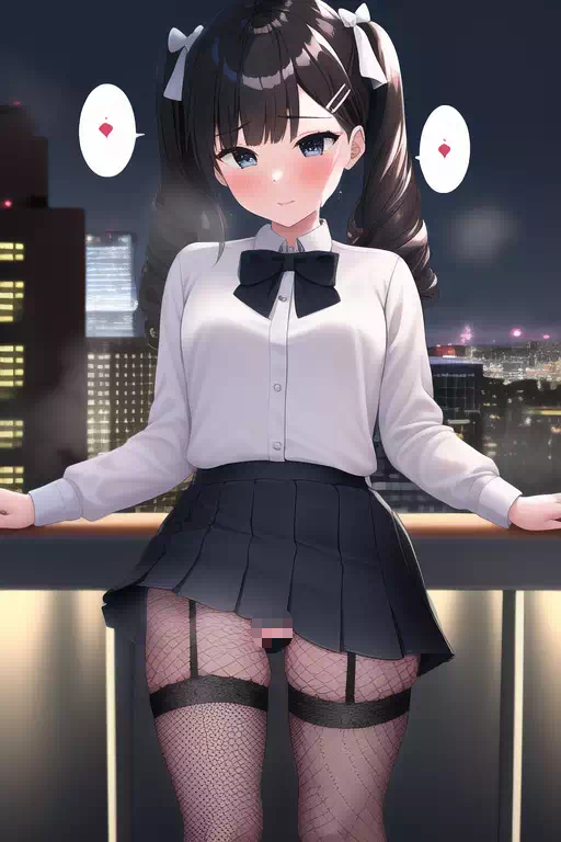 月ノ美兎 地雷系 野外小便I字バランス05