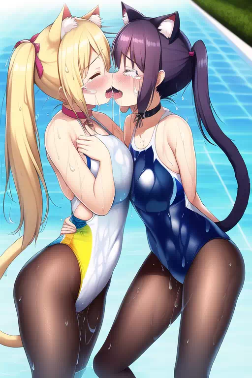 【NovelAI】Nekomimi swimgirl 3