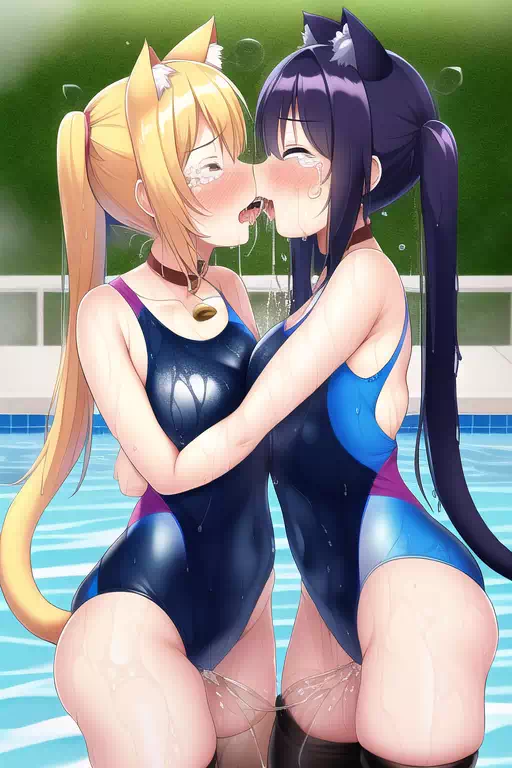 【NovelAI】Nekomimi swimgirl 3