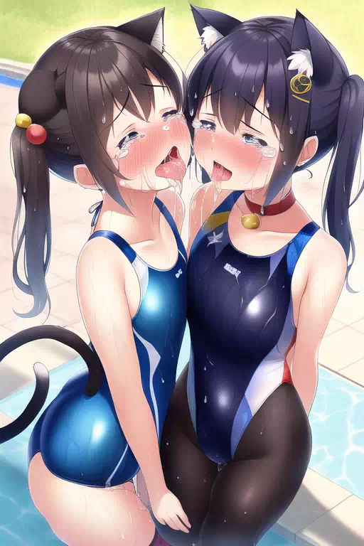 【NovelAI】Nekomimi swimgirl 3