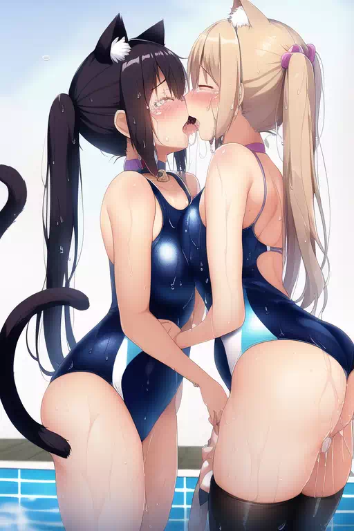 【NovelAI】Nekomimi swimgirl 3