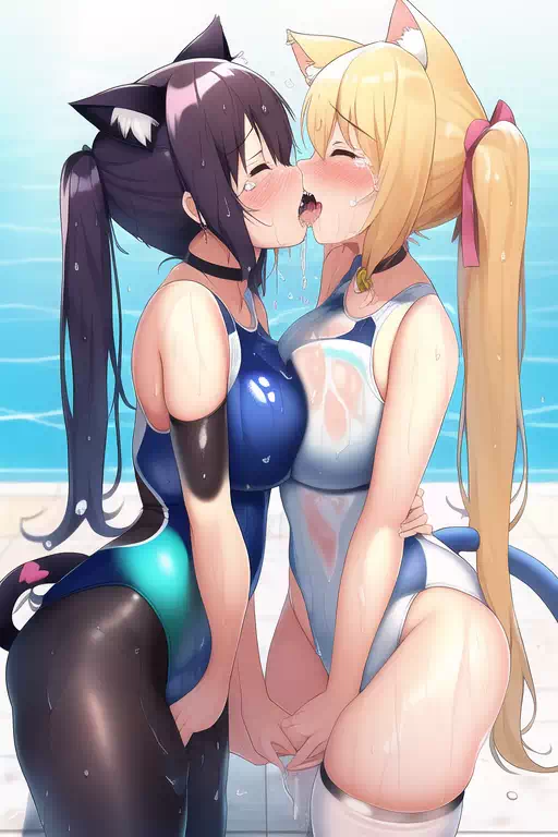 【NovelAI】Nekomimi swimgirl 3