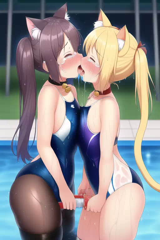 【NovelAI】Nekomimi swimgirl 3