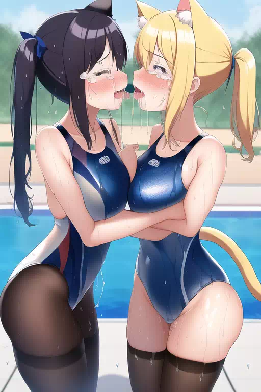 【NovelAI】Nekomimi swimgirl 3