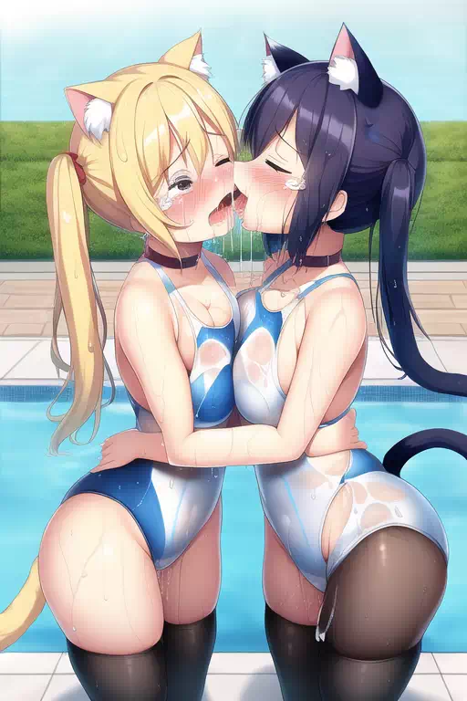 【NovelAI】Nekomimi swimgirl 3