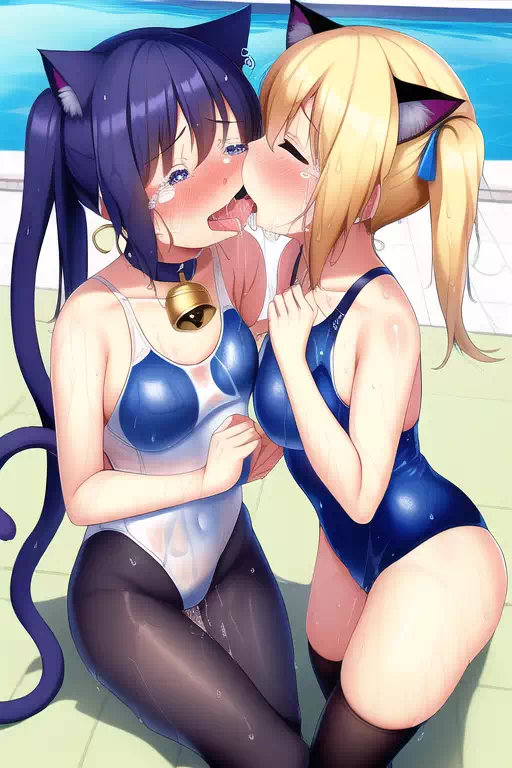 【NovelAI】Nekomimi swimgirl 3