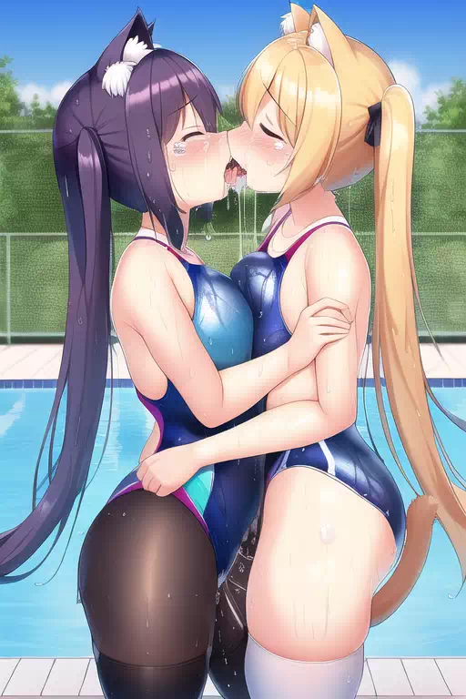 【NovelAI】Nekomimi swimgirl 3