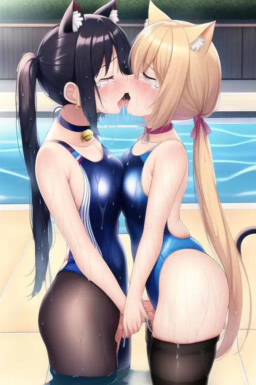 【NovelAI】Nekomimi swimgirl 3