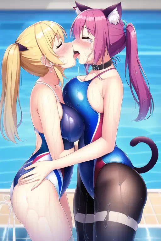 【NovelAI】Nekomimi swimgirl 3