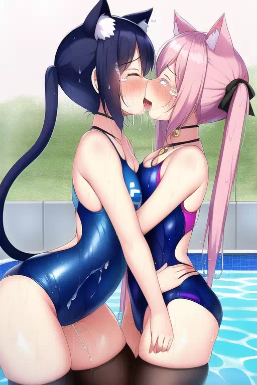 【NovelAI】Nekomimi swimgirl 3