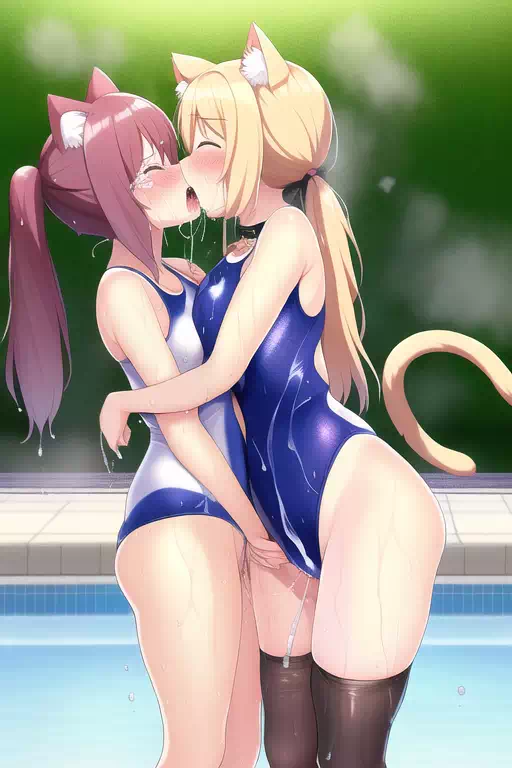 【NovelAI】Nekomimi swimgirl 3