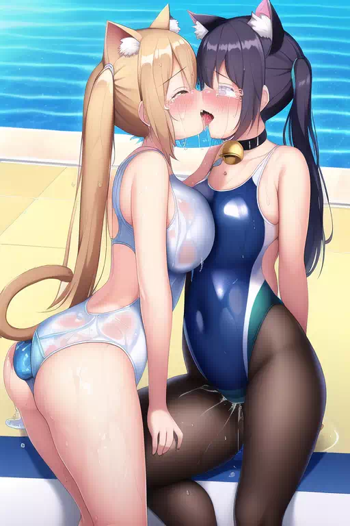 【NovelAI】Nekomimi swimgirl 3