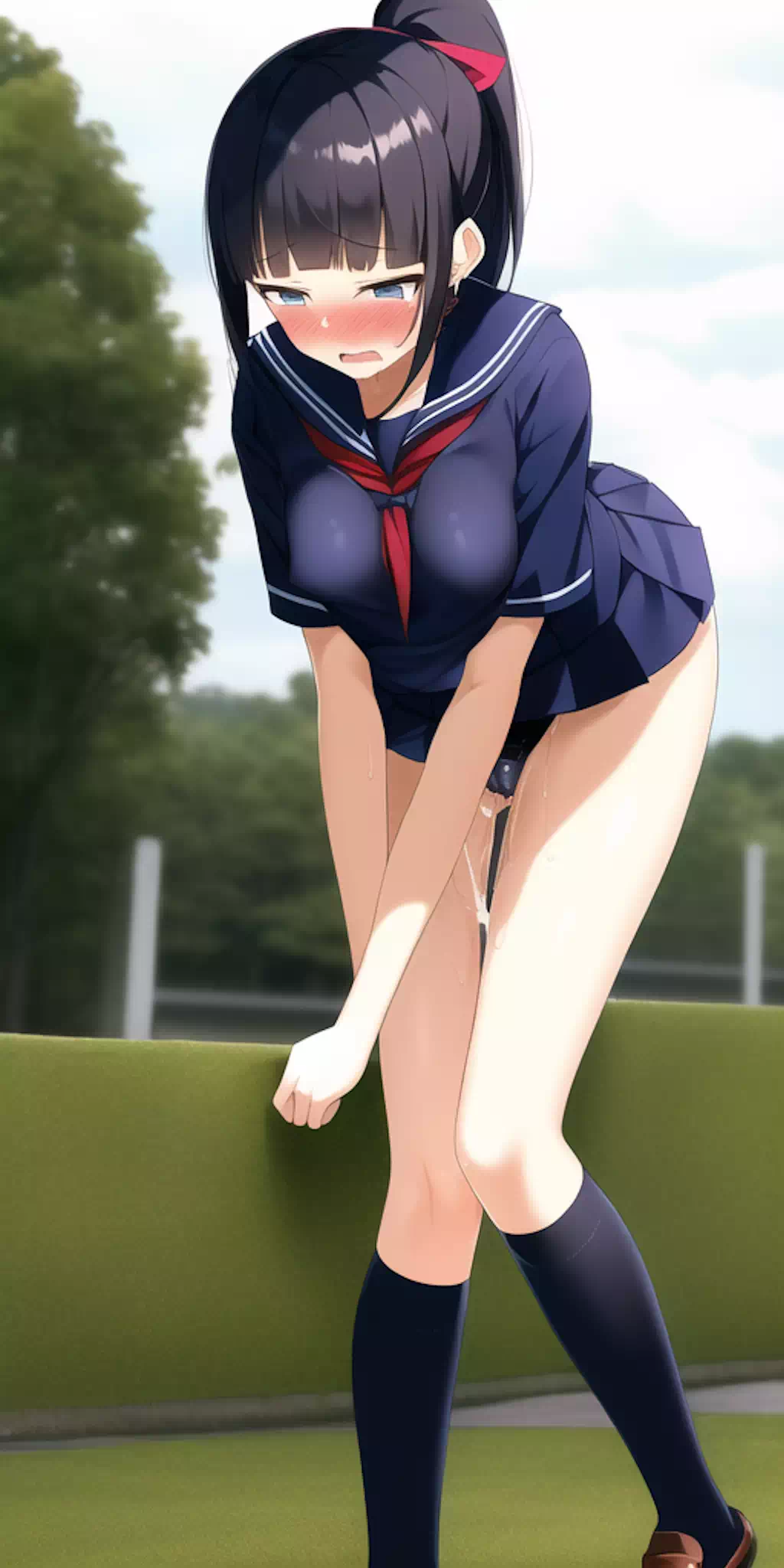 清楚系ポニテ少女のスクチラ【リクエスト作品】