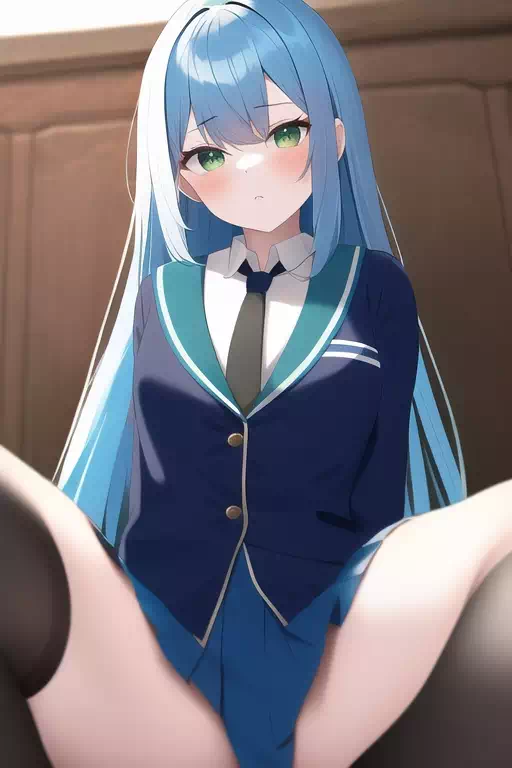 青髪の女の子7