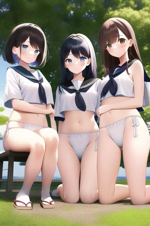 セーラー服×褌