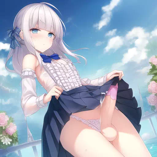 白色短?可?小?娘