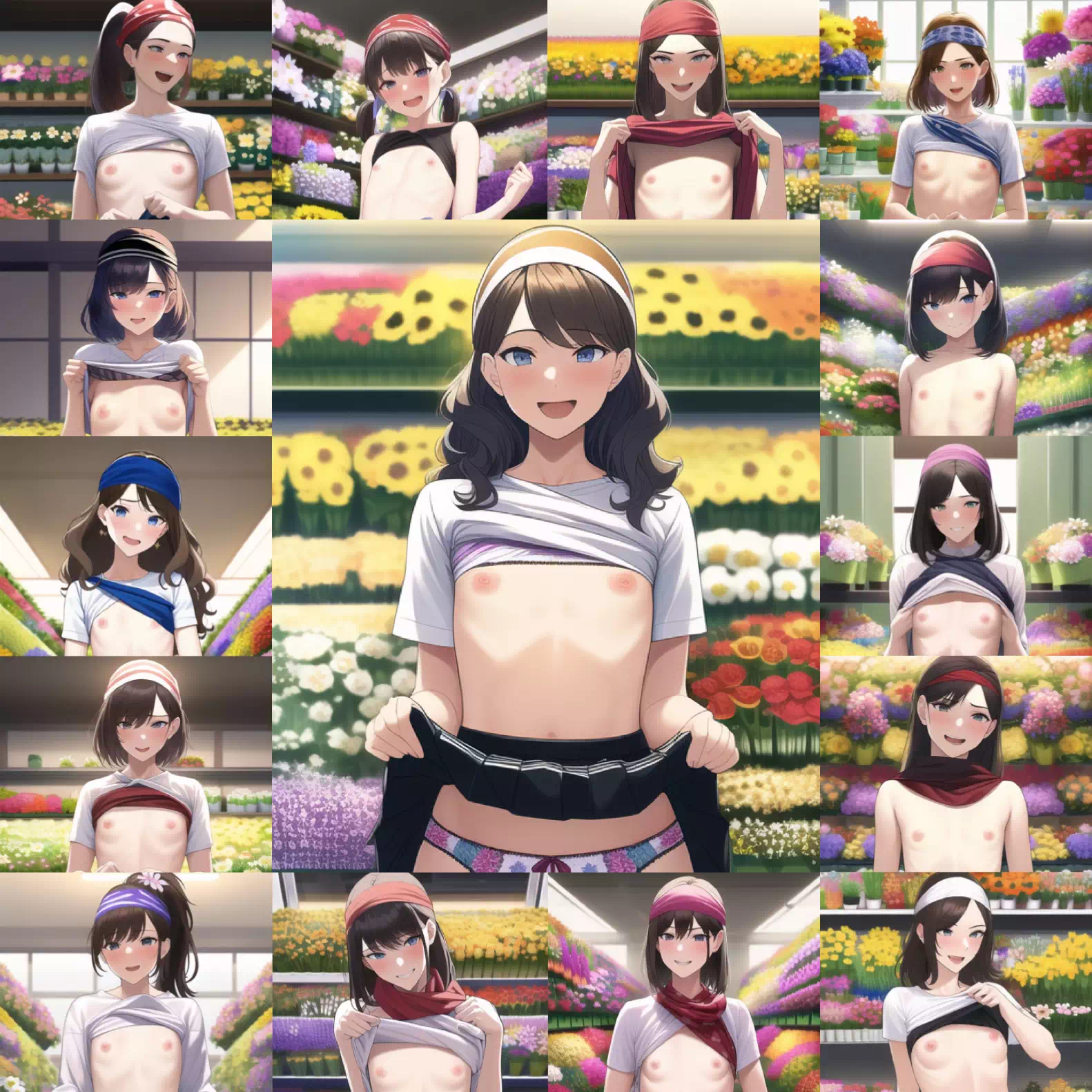 AIイラスト　更にサービスの良くなった花屋さん