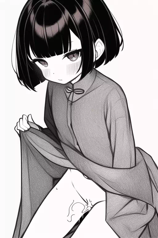 おかっぱ娘　エロ画像　(10枚)