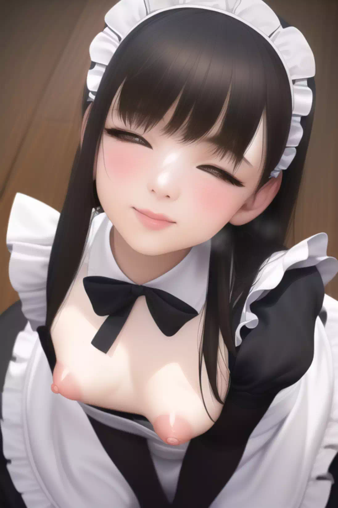 黒髪のメイドさん