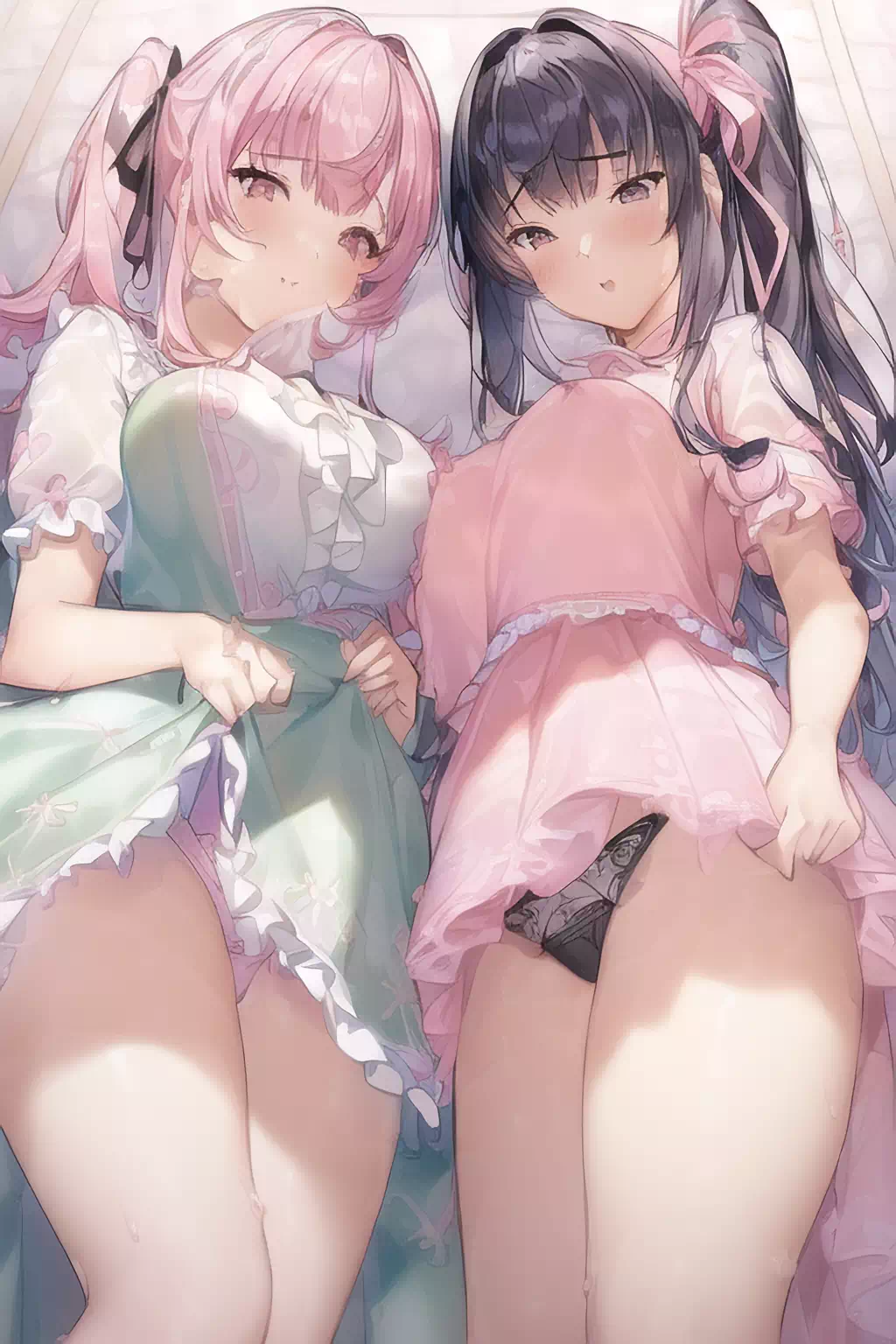 【#6】お嬢様学園の性指導　羞恥調教・たくし上げ①