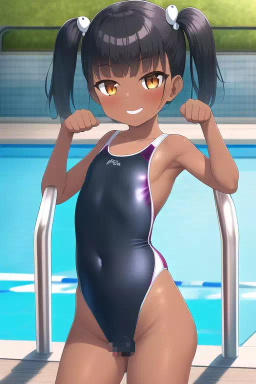 NovelAI生成の褐色メスガキ