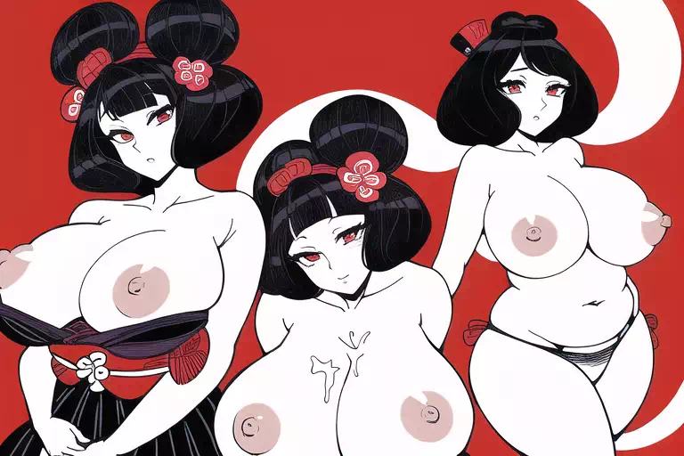 【AI】むちむち遊女の爆乳大全