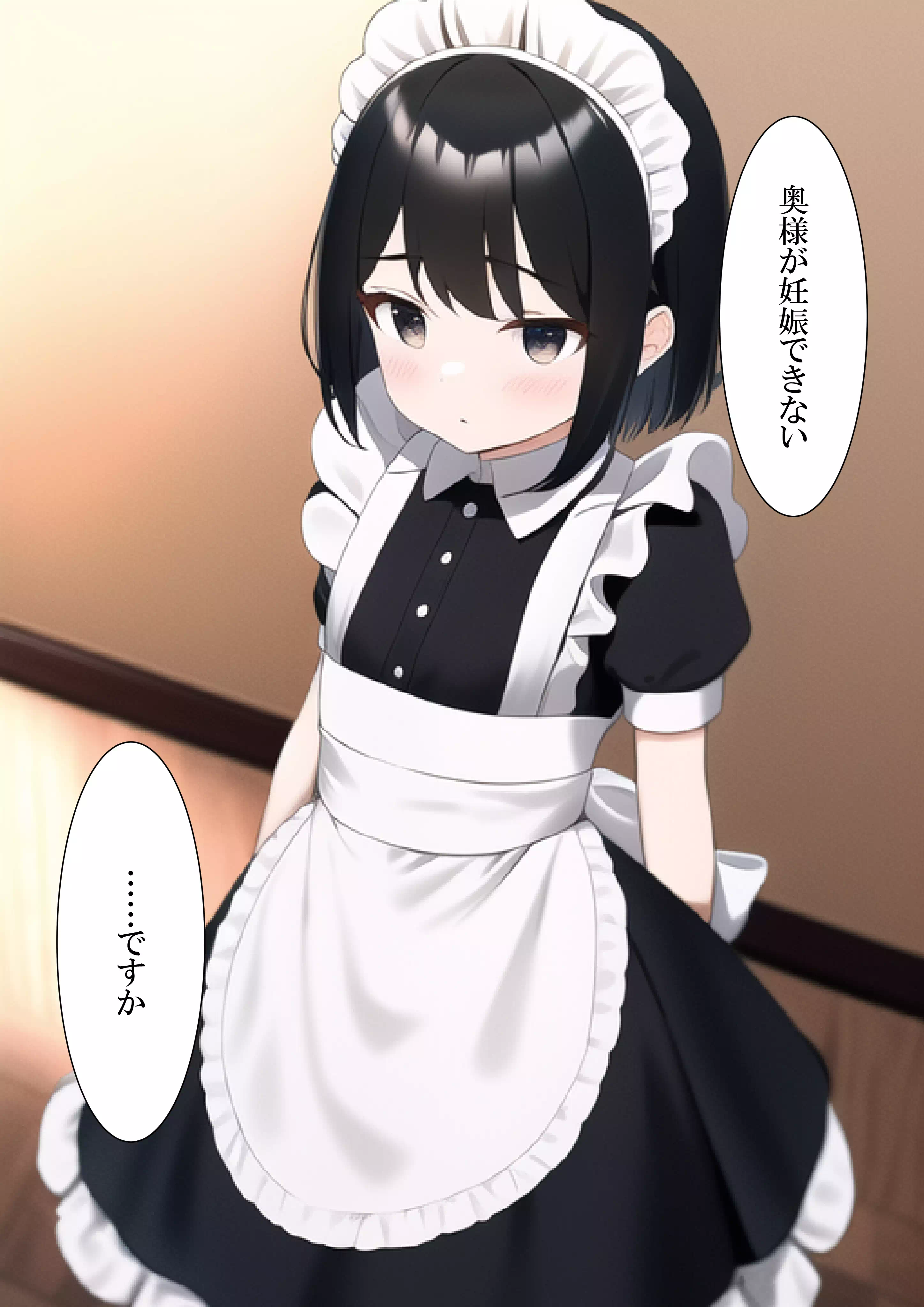 ロリメイドのママに代理出産をお願いする