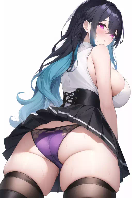 NovelAI Human5 紫下着