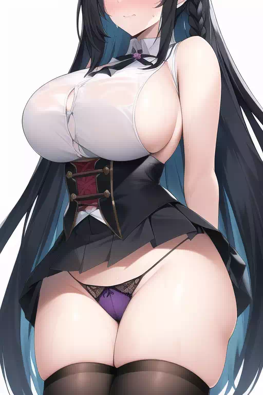 NovelAI Human5 紫下着