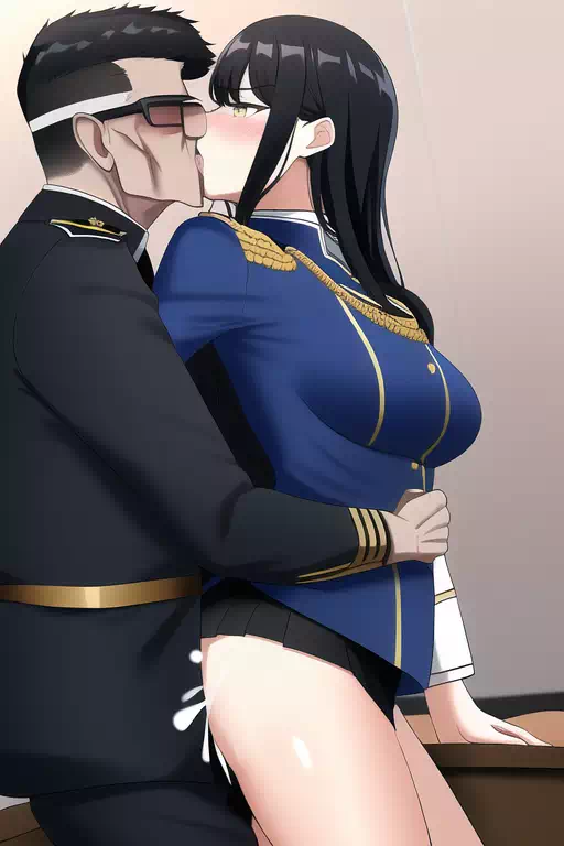 Military girls have some trouble